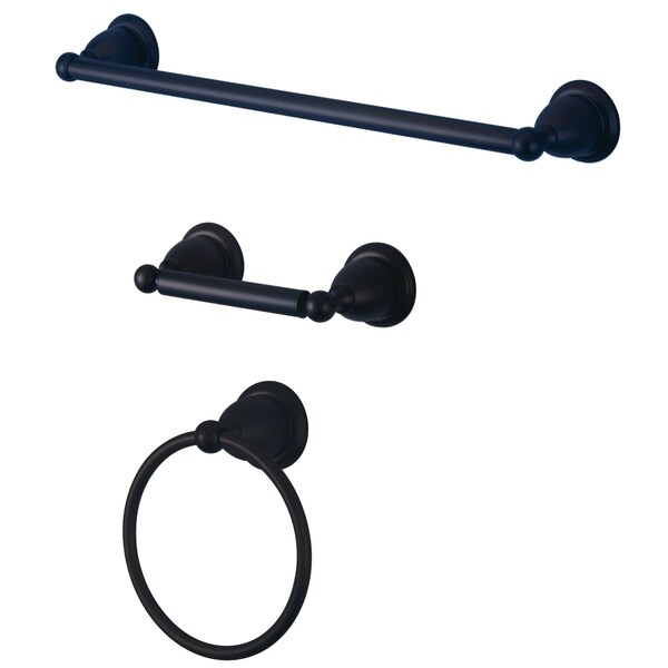 3-Piece Bathroom Accessory Set, Oil Rubbed Bronze